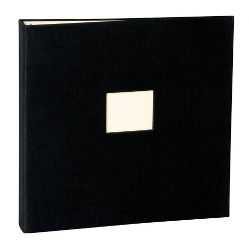 17 Rings Photo Album & Guest Book with book linen cover, black | 4250053673300 | 353348