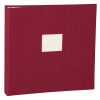 17 Rings Photo Album & Guest Book with book linen cover, burgundy | 4250053673287 | 353346