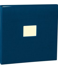 17 Rings Photo Album & Guest Book with book linen cover, marine | 4250053673263 | 353344