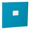 17 Rings Photo Album & Guest Book with book linen cover, turquoise | 4250053696934 | 353358