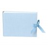 Album Small, 80p., cream white mountning board,glassine paper,book linen cover, Vichy blue | 4250053620168 | 351002