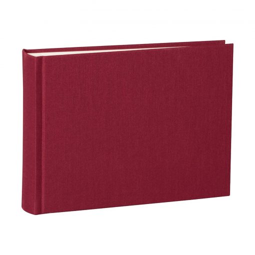 Album Small, 80pages, cream white mountning board,glassine paper,book linen cover,burgundy | 4250053620052 | 350980