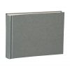 Album Small, 80pages, cream white mountning board, glassine paper,book linen cover, grey | 4250053620137 | 350991