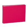 Album Small, 80pages, cream white mountning board, glassine paper,book linen cover, pink | 4250053620069 | 350981