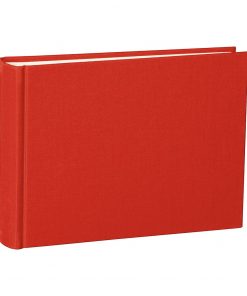 Album Small, 80pages, cream white mountning board, glassine paper,book linen cover, red | 4250053620045 | 350979