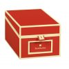 Business Card Box with 3 variable tabs and index cards A-Z, red | 4250053636152 | 352639
