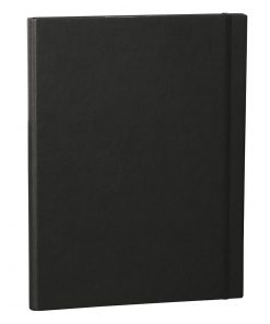 Clip Folder with metal clip,pen loop, elastic band (A4) & letter size,efalin cover, black | 4250053635346 | 353119