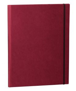 Clip Folder with metal clip,pen loop, elastic band(A4) & letter size,efalin cover,burgundy | 4250053635339 | 353117
