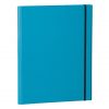 Clip Folder with metal clip,pen loop,elastic band(A4) & letter size,efalin cover,turquoise | 4250053696644 | 353128