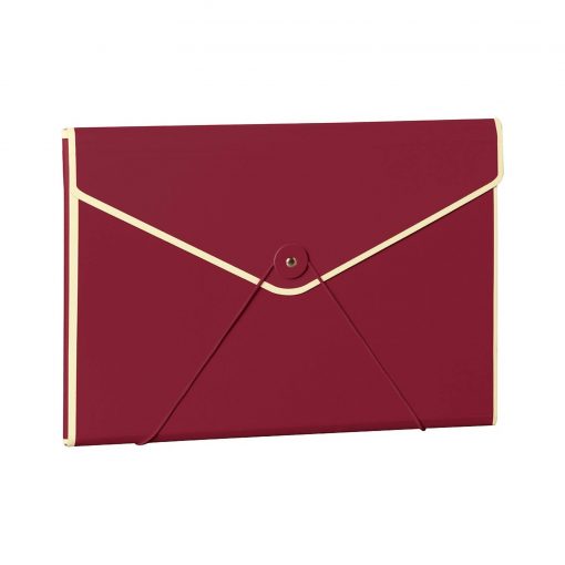 Envelope Folder with elastic band closure, burgundy | 4250053631713 | 353192