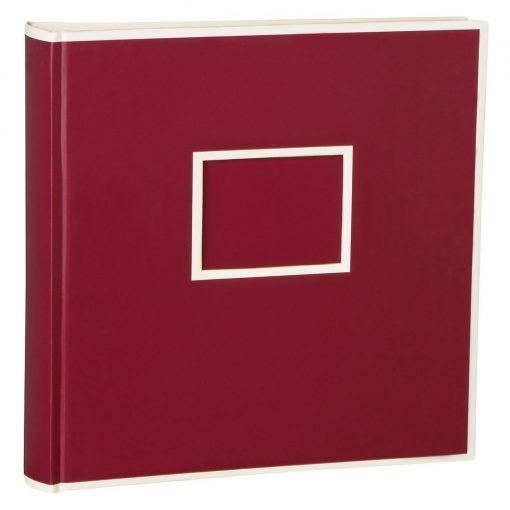 Jumbo Photo Album, size 30x30cm, photo mounting board, glassine paper, burgundy | 4250053691748 | 351097