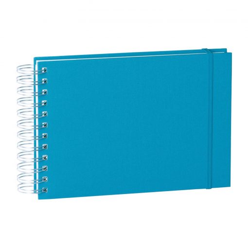 Mini Mucho Album Cream, 90 cream white pages, book linen cover, turquoise | 4250540900957 | 353026