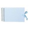 Mini Mucho Album Cream, 90 cream white pages, book linen cover, Vichy blue | 4250540900971 | 353028