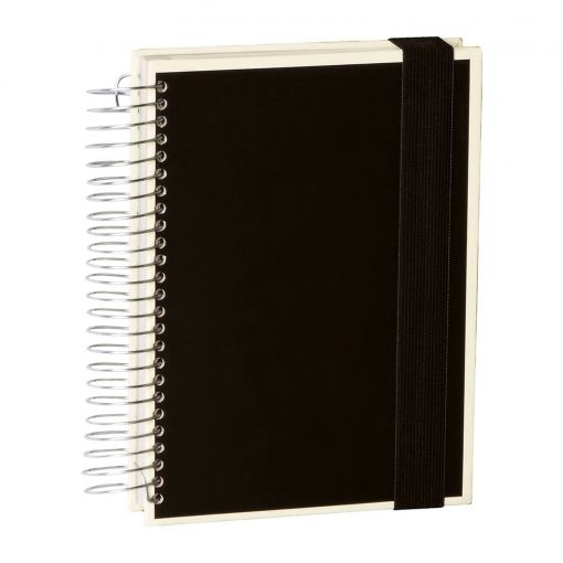 Mucho (A5) spiral-bound notebook, 330 pages, 3 different rulings, black | 4250053636947 | 351557