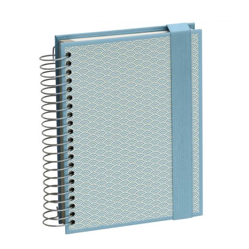 Mucho (A5) spiral-bound notebook, 330 pages, 3 different rulings, ciel | 4250540927114 | 354809