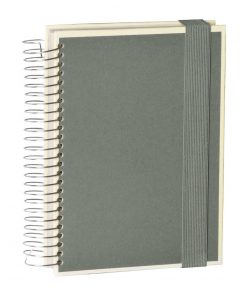 Mucho (A5) spiral-bound notebook, 330 pages, 3 different rulings, grey | 4250053636992 | 351562