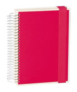 Mucho (A5) spiral-bound notebook, 330 pages, 3 different rulings, pink | 4250053636930 | 351556