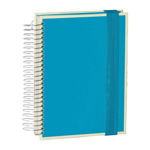 Mucho (A5) spiral-bound notebook, 330 pages, 3 different rulings, turquoise | 4250053696484 | 351566