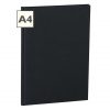 Notebook Classic (A4) book linen cover, 160 pages, plain, black | 4250053604991 | 351236