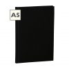 Notebook Classic (A5) book linen cover, 160 pages, plain, black | 4250053604359 | 351219