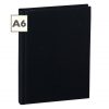 Notebook Classic (A6) book linen cover, 160 pages, plain, black | 4250053603987 | 351203