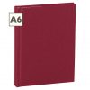 Notebook Classic (A6) book linen cover, 160 pages, plain, burgundy | 4250053603963 | 351201