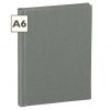 Notebook Classic (A6) book linen cover, 160 pages, plain, grey | 4250053616697 | 351209
