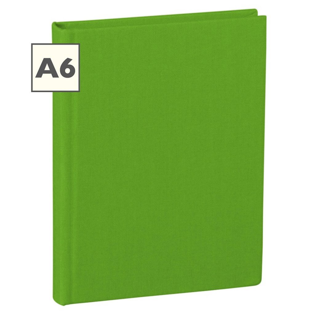 Linen Hardcover A6 Notepad Olive