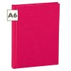 Notebook Classic (A6) book linen cover, 160 pages, ruled, pink | 4250540910451 | 350892