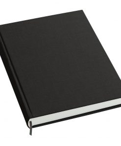 Notebook History Classic (A4) book linen cover, 160 pages, plain, black | 4250053606278 | 351252