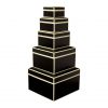 Set of 5 Gift Boxes, black | 4250053641736 | 352080