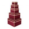 Set of 5 Gift Boxes, burgundy | 4250053641712 | 352068