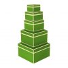 Set of 5 Gift Boxes, lime | 4250053641774 | 352156