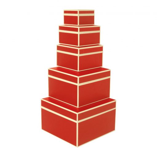 Set of 5 Gift Boxes, red | 4250053641705 | 352062