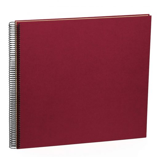 Spiral Album Economy Large,50 cream white pages,photo mounting board,efalin cover,burgundy | 4250540901015 | 352931