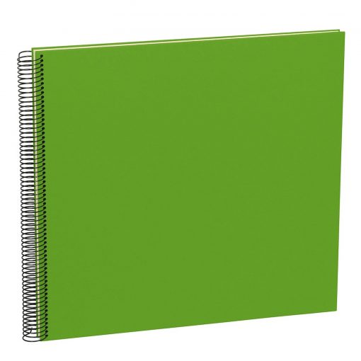Spiral Album Economy Large,50 cream white pages,photo mounting board, efalin cover, lime | 4250540901060 | 352937