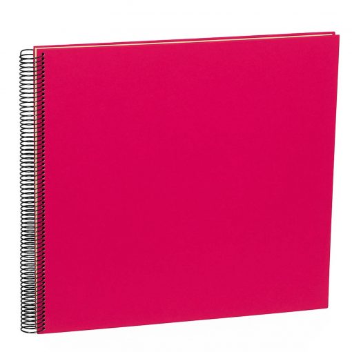 Spiral Album Economy Large,50 cream white pages,photo mounting board, efalin cover, pink | 4250540901022 | 352932