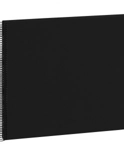 Spiral Album Economy Large Black, 50black pages,photo mounting board, efalin cover, black | 4250053626924 | 352903