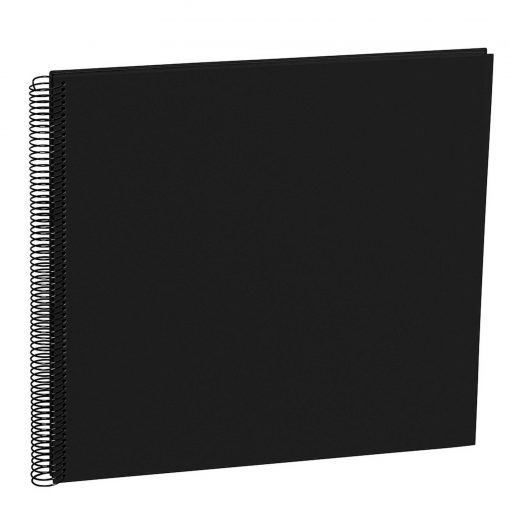 Spiral Album Economy Large Black, 50black pages,photo mounting board, efalin cover, black | 4250053626924 | 352903