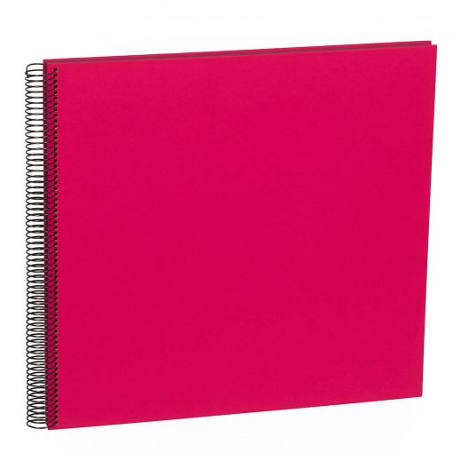 Spiral Album Economy Large Black, 50black pages,photo mounting board, efalin cover, pink | 4250053663028 | 352902