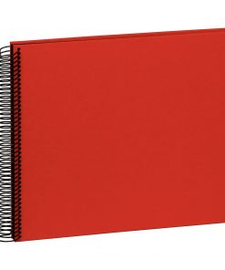 Spiral Album Economy Medium Black, 40 black p., photo mounting board, efalin cover, red | 4250053626962 | 352915