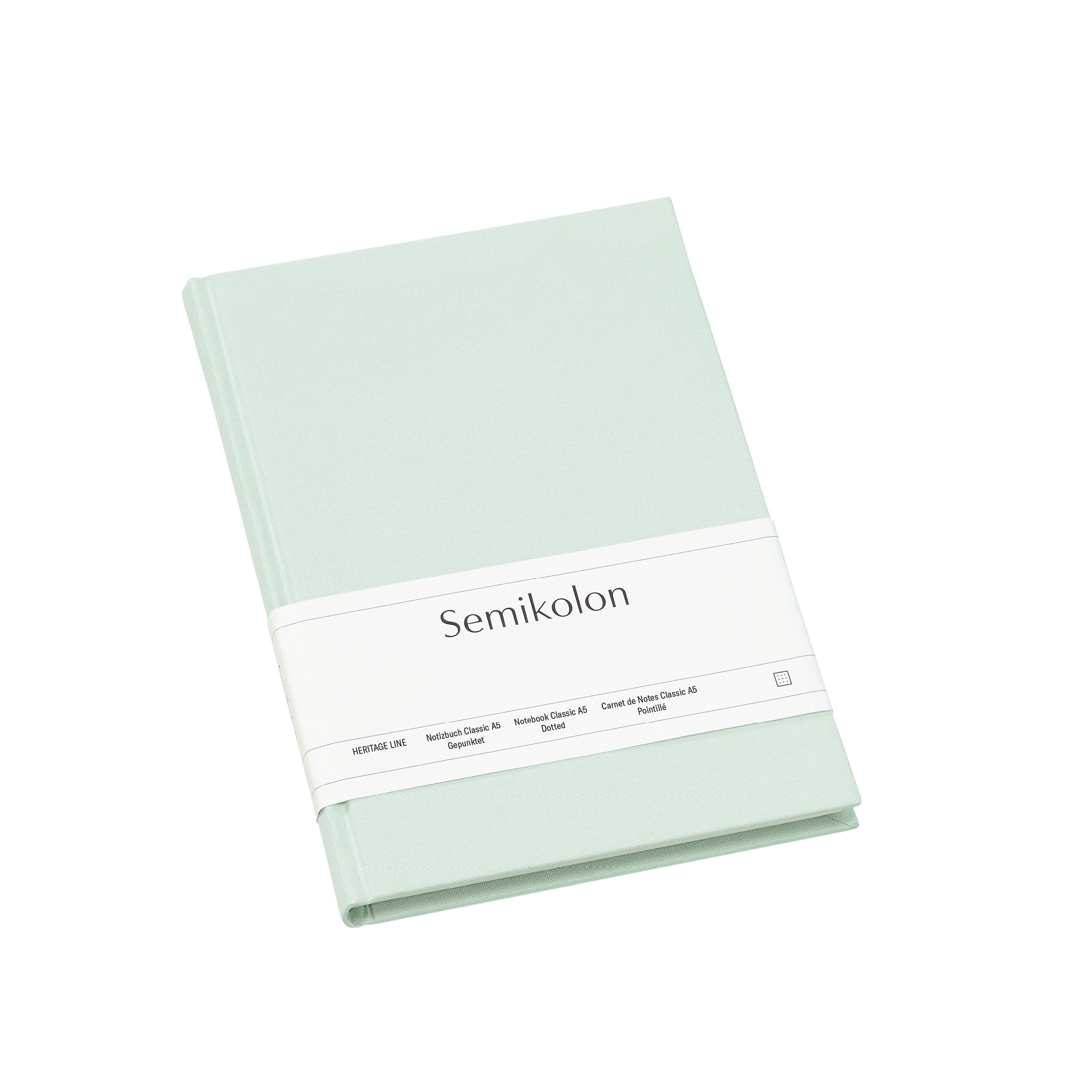 Notebook A5, Classic, Dotted, Moss | Semikolon
