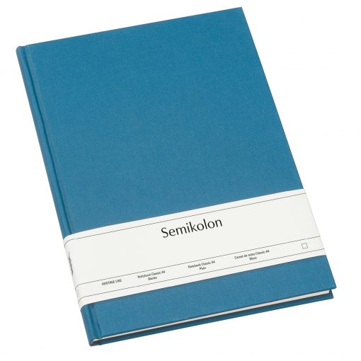 Notebook A4, Classic, Plain, Azzurro | Semikolon