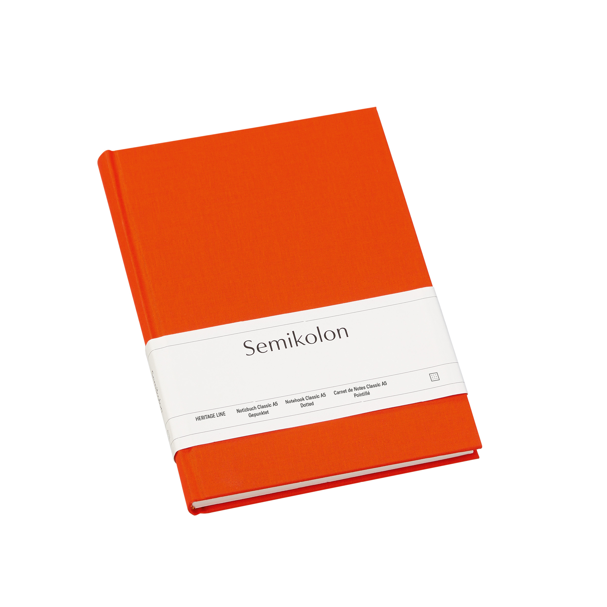 Notebook A5, Classic, Dotted, Orange | Semikolon