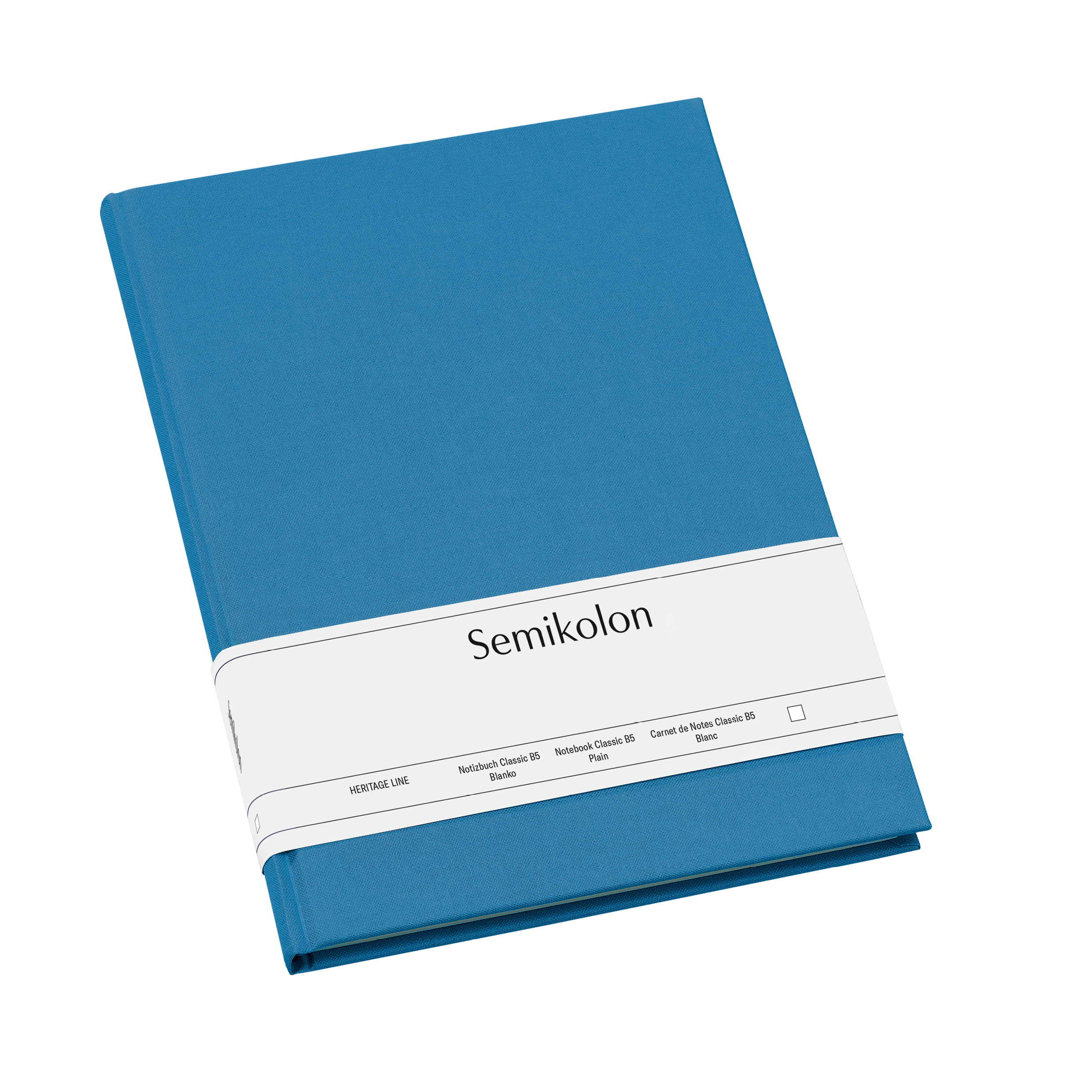 Notebook B5, Classic, Plain, Azzurro | Semikolon