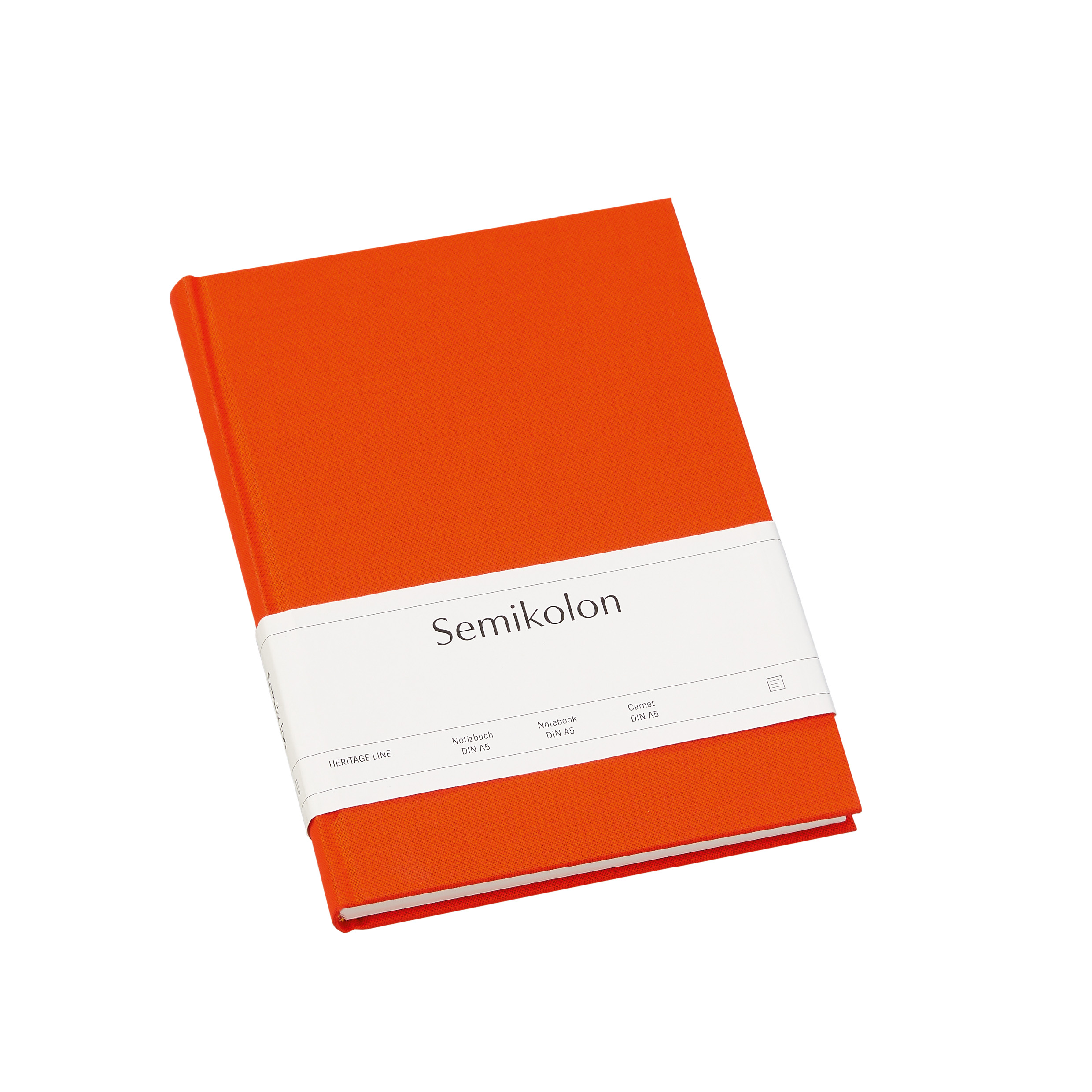 Notebook A5, Classic, Ruled, Orange | Semikolon
