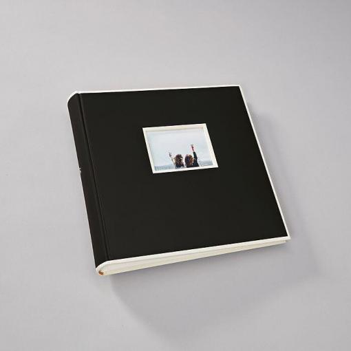 Black photo album book